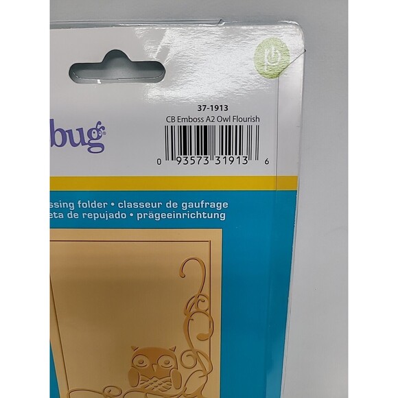 Cuttlebug Provo Craft Embossing Folder Owl Flourish NEW #37-1913 - Picture 7 of 9